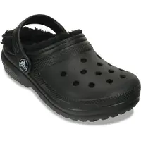 Crocs Pantoletten Classic Lined Clog K 207010 Schwarz 28.5