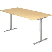 Hjh OFFICE PRO XMST 2E S - Ahorn 200 x 100 elektrisch höhenverstellbar