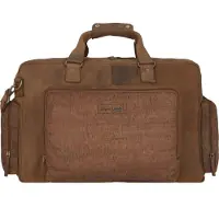 Greenland Nature Nature Nature Weekender Reisetasche Leder 50 cm Laptopfach