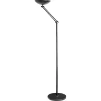 Unilux LED Deckenfluter FIRST ARTICULATED, 24 W, 2400 lm, 3000 K, schwenk- & neigbar, Stahl, schwarz