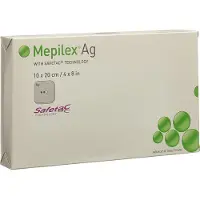 Mölnlycke Mepilex Ag upijajući pjenasti zavoj 10 x 20 cm 5 komada