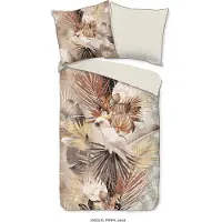 Descanso Duvet cover 135x200 + 1* 80x80 cm - leaves and a parrot