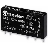 Finder 34.51.7.024.0310 Printrelais 24 V/DC 6 A 1 Wechsler 1 St.