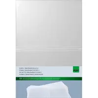 Sigel Doppel-Transparenthüllen, Format A4, für Speisekarten-Mappen mit Gummi-Bindung, Kunststoff, transparent, 10 Stück