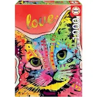 Educa Borras Tilt Cat Love Dean Russo Holzpuzzle 1000 Stücke Mehrfarbig Mehrfarbig One Size
