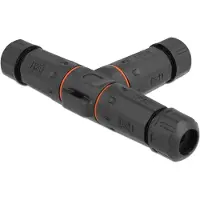 DeLOCK Kabelverbinder T-Form für Außenbereich 5 Pin, IP68 , schraubbar