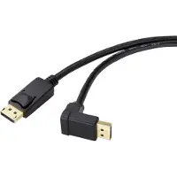 Renkforce DisplayPort Anschlusskabel 0.50 m SP-9163724 vergoldete Steckkontakte Schwarz (1x DisplayPort Stecke