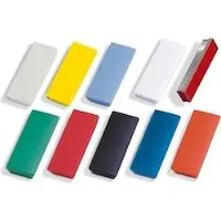MAGNETOPLAN Magnet Block II 55 x 22 x 8 mm (B x H x T) 1,3kg Ferrit farbig sortiert 10 St./Pack.