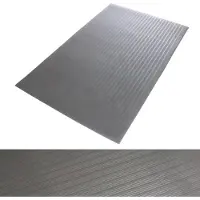 Floordirekt Anti-Ermüdungsmatte Softer-Work-Mat Gerippt Grau 120x150 cm
