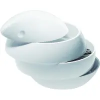 Spirella Kosmetikorganizer "Bowl Beauty" Aufbewahrungsbox für Make Up und Schmuck mit 3 Fächern 16x14cm Weiß
