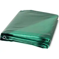 Floordirekt Multifunktionale Abdeckplane 500 g/m² Grün 3 x 3 m