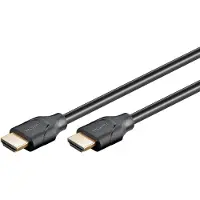 Goobay HDMI-Kabel Soft 80103 HDMI 2.0, vergoldete Stecker, 4K UHD bei 60 Hz, 18 Gbit/s, HDMI auf HDMI, 2m
