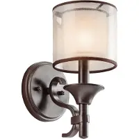 Licht-Erlebnisse Wandlampe Creme E14 Glas Metall Modern Wandleuchte
