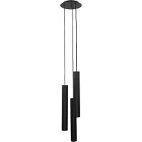 Licht-Erlebnisse Hängeleuchte GU10 Ø 20 cm Schwarz Metall Modern Pendelleuchte