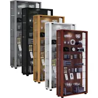 Hioshop Sammel Stand Vitrine Holz Glas Lumo Maxi