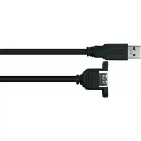 Alcasa UK30P-AEA-003S, 0,3 m, USB A, USB A, USB 3.2 Gen 1 (3.1 Gen 1), 5 Gbit/s, Schwarz