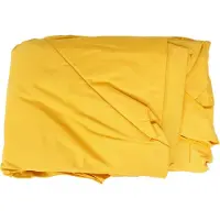 Mendler Ersatz-Bezug für Sonnenschirm Capri Pro, Gastronomie Marktschirm mit Volant Ø 5m, Polyester gelb