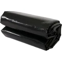 MCW Pool-Abdeckung Abdeckplane Wärmeplane Solarplane Solarabdeckung, Stärke: 400 µm rechteckig 3x2m schwarz