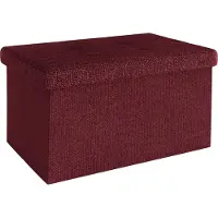 Intirilife Sitzbank 49x30x30 cm KIRSCH ROT