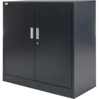 Jet-Line Aktenschrank KIEW dunkelgrau-anthrazit knock-down 90x40x90cm