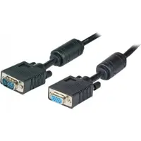EFB Elektronik SVGA/HDTV Verlängerung 2xHDSUB15, St/Bu, schwarz,15m