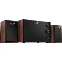 Genius Boxe 2.1, Rms: 15W (2 X 3.5W + 1 X 8W), Cherry Wood, "Sw-2.1 35031730037400"