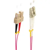 Shiverpeaks Duplex Patchkabel LC/SC 50/125µ, OM4 violett, 20m