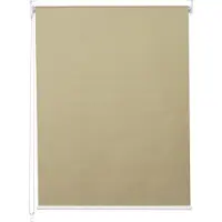 Mendler Rollo MCW-D52, Fensterrollo Seitenzugrollo Jalousie, Sonnenschutz Verdunkelung blickdicht 60x160cm beige