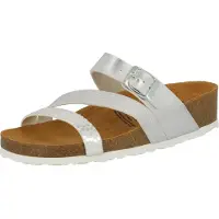 Lico Pantolette Natural Glitter silber Gr. 40