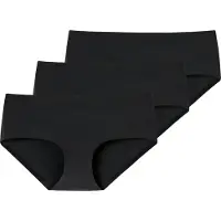 Schiesser Damen Panty, 3er Pack - Invisible Cotton, Nahtlos, Vorteilspack