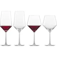 Zwiesel Glas Glas PURE Bordeaux und Burgunder Rotweingläserset 4-tlg.
