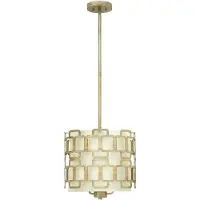 Elstead Lighting Elstead Sabina Hängeleuchte E14 3-fach Blattsilber