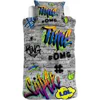 TRAUMSCHLAF Bettwäsche Graffiti OMG