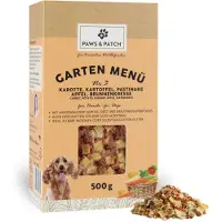 PAWS & PATCH Garten Menü Nr. 3 für Hunde - Karotte, Kartoffel, Pastinake, Apfel, Brunnenkresse 500 g Flocken