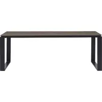Ebuy24 Martinus Gartentisch 100x210cm schwarz,braun.