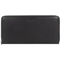 Esquire Leder Geldbörse Viktoria Zip Around Wallet Black schwarz