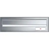 Renz Frontplatte kombinierbar, eckig, 300 x 110 mm, Edelstahl gebürstet