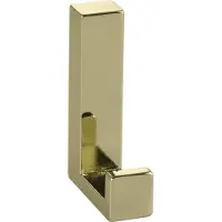 Siro MantelHaken Doradus GarderobenHaken 15x61mm, Haken ZN vermessingt poliert