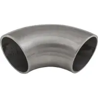 Economy Schweissfitting 90° für Rohr ø 33,7 x 2,0 mm,Edelstahl geschliffen V2A