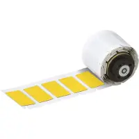 Brady M6-04-7593-YL, Aufgeschäumter Polyester, Gelb, glänzend, 27.00 x 18.00 mm, permanent (150 E.