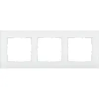 Legrand 766103 SEANO Natura 3-fach Rahmen aus Echtmaterial, Farbausführung White Glass