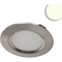 ISOLED LED Möbeleinbaustrahler, Alu gebürstet, rund, 3W, 120°, 24V DC, weißdynamisch, 1900-5000, dim