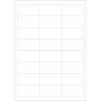 Schäfer Shop Universal-Etiketten, 64,6 x 33,8 mm, Permanentkleber, 2400 Stück
