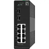 LevelOne Hilbert 10-Port Industrial Gigabit Smart Lite Switch, 8 x Gigabit RJ45, 2 x Gigabit SFP