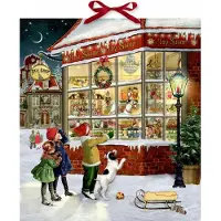 Coppenrath Verlag Wand-Adventskalender - Vor dem Spielzeugladen