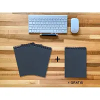 E & Z A 5 Notizblock - Set, 3+1 gratis, Luxury 80 Seiten BLAU NEW LAPISLAZULI GLITTER-OPTIK, punktiert 20x