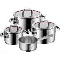 WMF 89.1000.0044, Kochset, Edelstahl, Edelstahl, Edelstahl, Edelstahl, Keramik, Elektro, Gas, Halogen, Induktion, Versiegelte Platte