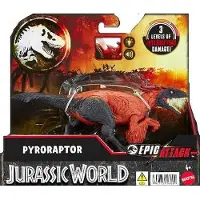 Mattel Jurassic World Epic Attack Spielzeug Dinosaurier Pyroraptor 17 cm