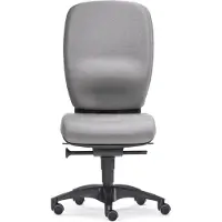 Sitwell Büro-Drehstuhl Lady Comfort ohne Armlehnen Polyamid-Fußkreuz grau