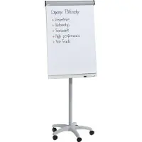 Rocada Flipchart Eco Mobil Einbeinstativ rollbar lichtgrau